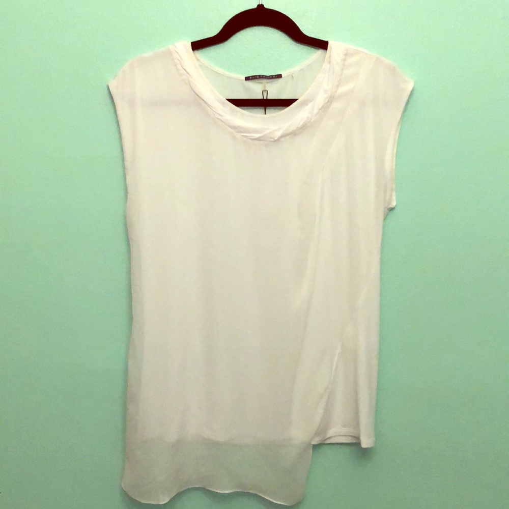Elie Tahari NWT Shawna Draped Blouse